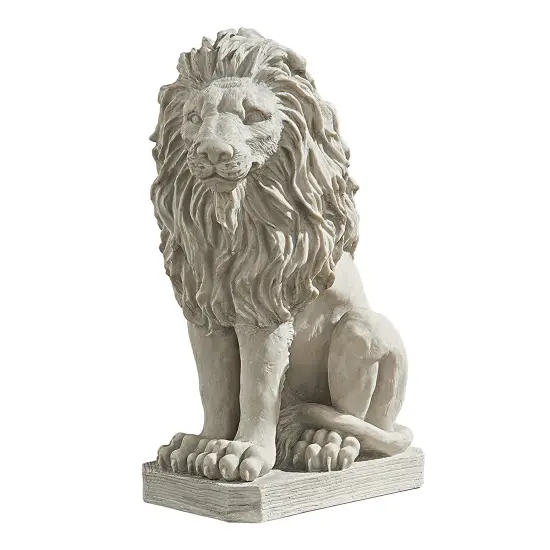JK Custom Hand Carved Marble Lion Statues for Outdoor Use