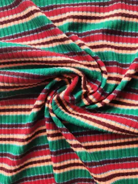 Poly Span stripe Jersey With Lurex