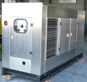 Perkins Generator with Stainless Steel Canpoy Soundproof Leroy Somer Alternator Single Bearing