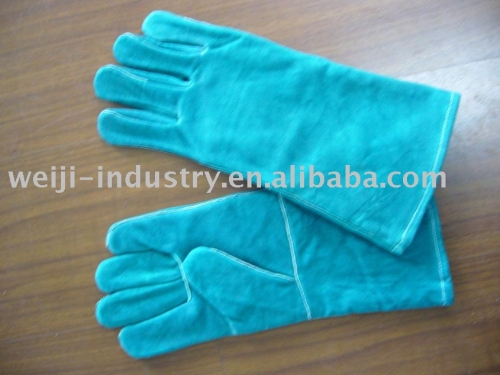 cow split leather glove