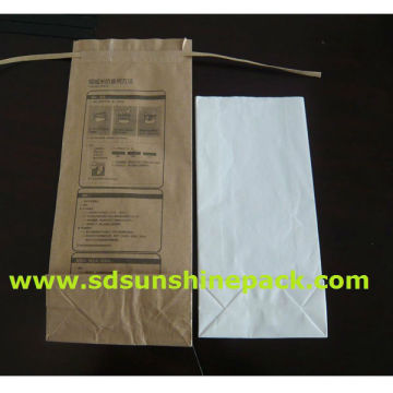 white/brown kraft paper bag with pp woven or PE layer