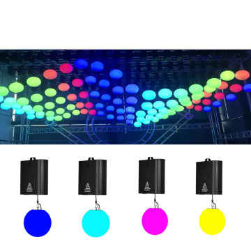 Nhà cung cấp Trung Quốc Giá nhà máy DMX 3D RGB Đèn động học với tời và các quả bóng nâng đèn LED cơ giới