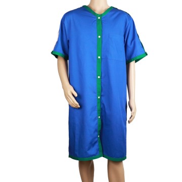 OEM Comfortable Snap-On Hospital Robe for Unisex Uniform: Easy Wear Patient Gown