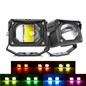 RGB LED Work Lights - App Control 30W Multicolor 3 นิ้ว/ATV/UTV Offroad Auxiliary Light
