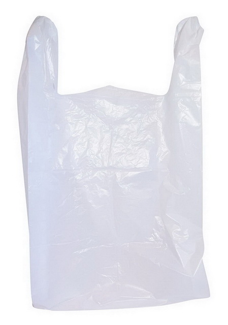 Cheap Clear Plastic Recycled Supermarket Packaging Bag Handle Shopping Grocery Bag