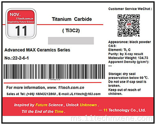 Superfine Carbide Max Imports Ti3c2 Multilayer Powder