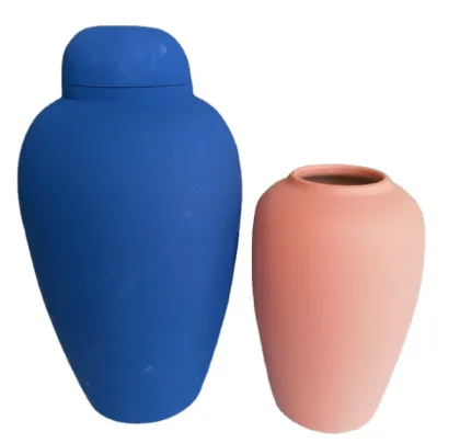 Jingdezhen High Temperature Blue Ceramic Vase and Lamp Customization