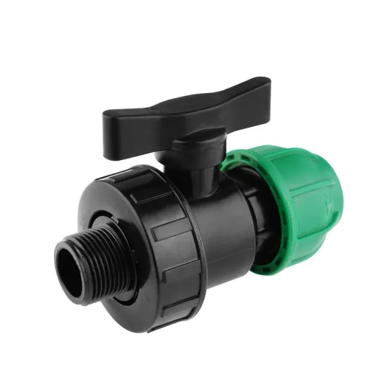 Quick Connection PP Compression Fitting Irrigation Single Union Female Thread End Ball Valve - PP HDPE Plastic