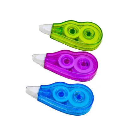 HotSelling 5mm x 5m PET White Correction Tape for Kids School Stationery