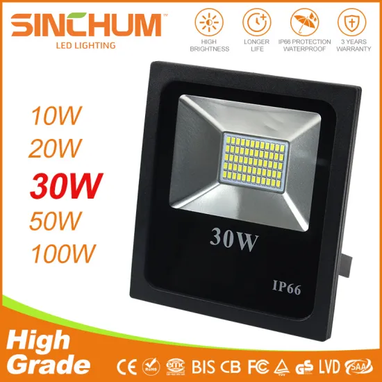 Waterproof and weatherproof high lumen SMD Chip ip66 super bright 3ow Die-cast aluminum good heat dissipation led flood light