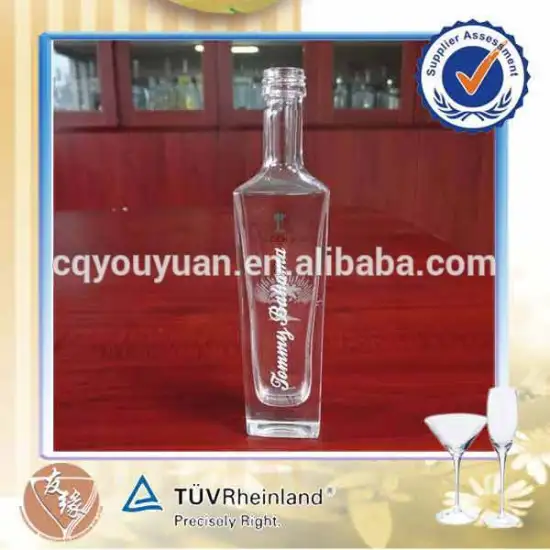 Custom unique glass 50ml mini wine bottles wholesale