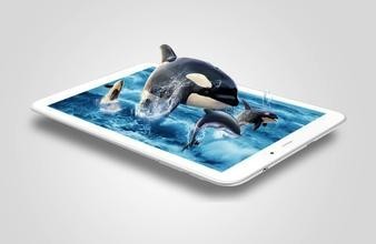 7inch 3g 3D android4.4 tablet without glasses for 3D movies
