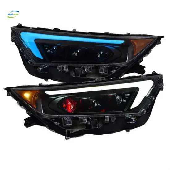 WINSTURE RAV4 2020-2022 Full LED Headlights: Dynamic Turn Signal & Devil Eyes Projector Lens Auto Accessories - RAV-A001