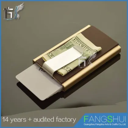RFID money clip visa card case