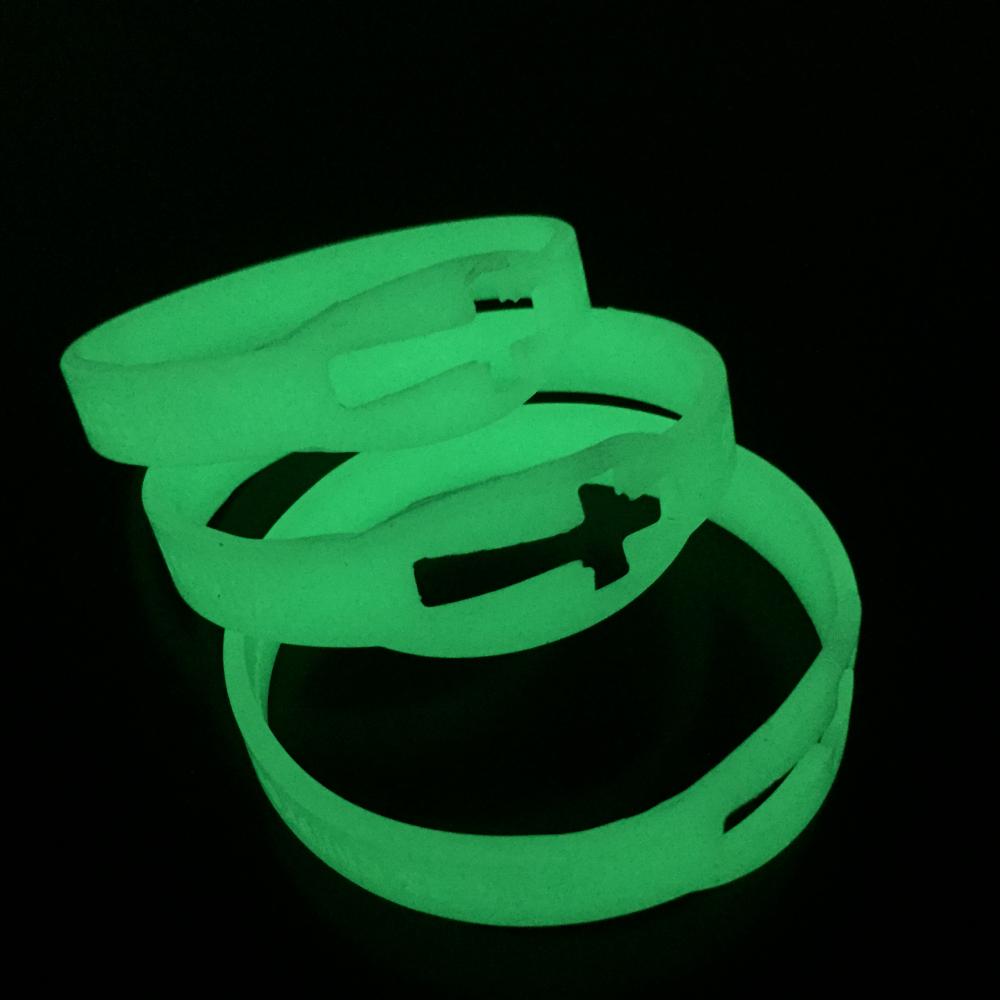 Glowing in the dark wristbands