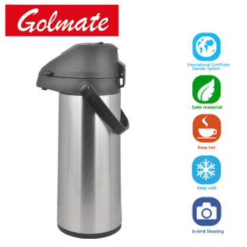 STAINLESS STEEL VACUUM AIRPOT 1.9L WITH GLASS LINER