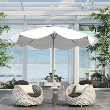 Moderno lussuoso intrecciato intrecciato in lega di teslin in lega di rusteria impermeabile villa parco mobili da esterno da giardino divano