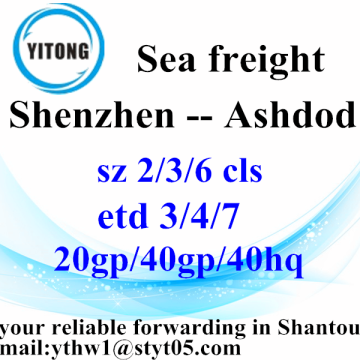 Shenzhen to Ashdod Shipping Timetable