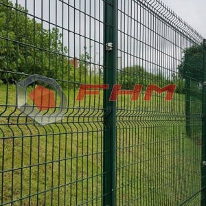 PVC επικαλυμμένο κήπο φράχτη 3D συγκολλημένο σύρμα