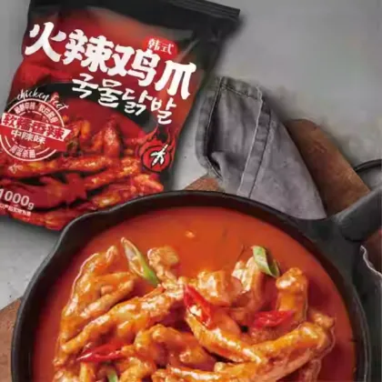 Korean-style spicy chicken feet