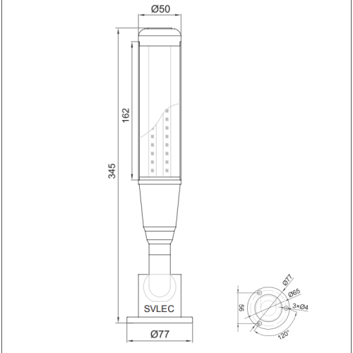 ไฟหอสัญญาณ LED พร้อมออด