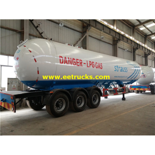 56cbm LPG Gas Delivery Tank Trailers