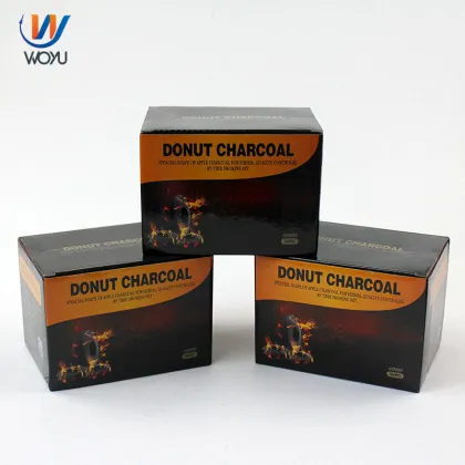 Wholesale donut shape apple wood nature hookah charcoal