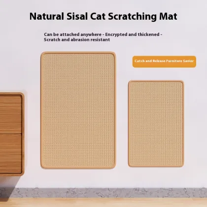 Sustainable Sisal Pet Cat Scratch Board - Anti-Sofa Scratch, Protects Claws