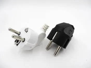 Rewireable 16A 250V 2 Pin France European Standard Power Plug Extension Cord