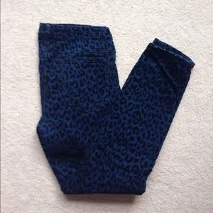 Flocking Denim Pant/ Flocking Jean Pant/ Ladies Flocking Pant