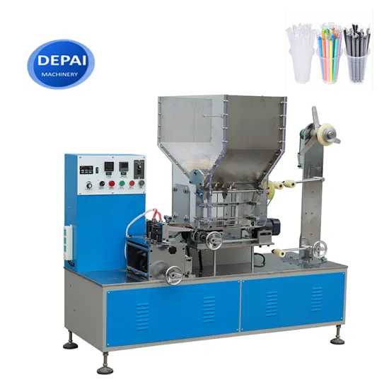Automatic Drink Straw Wrapping and Packing Machine for Plastic and Paper Straws