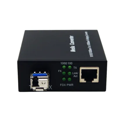 Gigabit SFP Optical Transceiver 10/100/1000M Fiber Optic Media Converter