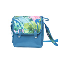 Blue shoulder crossbody lunch bag