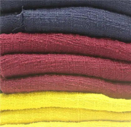 100%cotton tweed fabric for popular garment