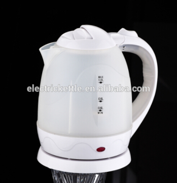 1.0/1.2L small capacity rotatable plastic rapid boil kettle