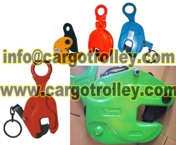 Lifting clamps for plates details