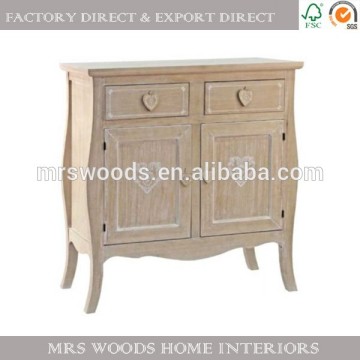 french vintage shabby chic solid paulownia wood dining room sideboard