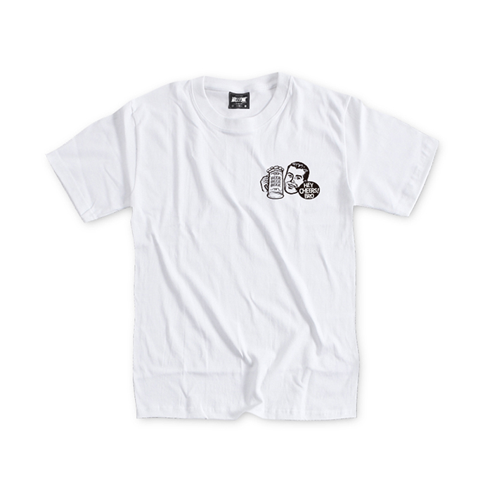 White printed men's T-shirt