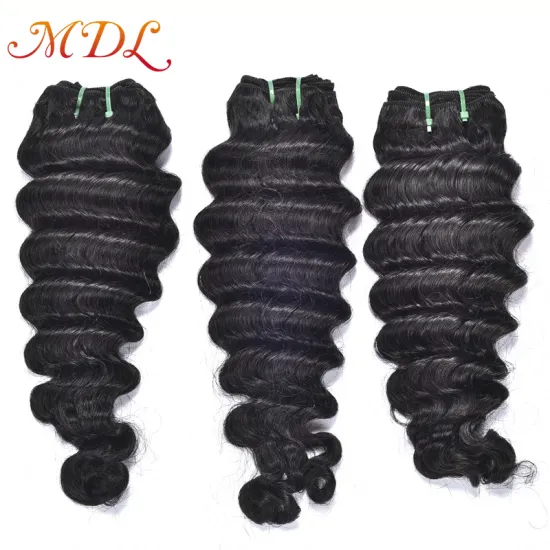 MDL hair Brazilian deep curly 100% natural color human hair extensions hair weave bundles