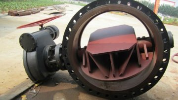 large diameter ductile iron butterfly valve