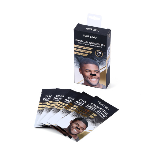 Carbon nose strips to remove blackheads for man