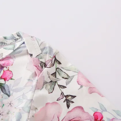 Newborn Baby Long Sleeve Knotted Gown Nightgown Sleeping Bags New Coming Home Outfit