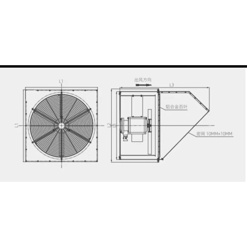 Edelstahlventilator für den industriellen Einsatz