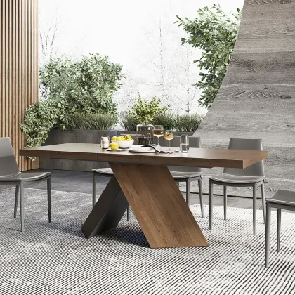 Q&N Solid Wood Rectangle Extendable Dining Table Set - Walnut Folding Dining Table for 6-8 Seaters