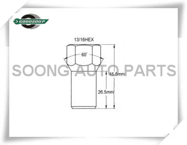 M12x1.5 Wheel Lug Nuts Wheel Lock Nuts Steel Wheel Nuts