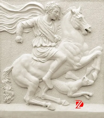 Ancient horse wall relief