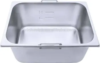 Utility Stainless Steel Electroplate Finish Single bowl 10 Litre Kitchen Oil Basin Pan For cooking