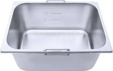 Utility Stainless Steel Electroplate Finish Single bowl 10 Litre Kitchen Oil Basin Pan For cooking