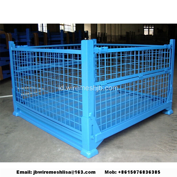 Galvanized Wire Mesh Folding Storage Cage