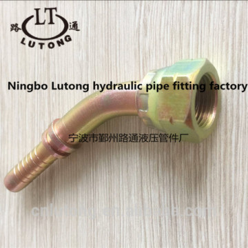 Swaged hydraulic pipe fittings zinc plate 45 angle BSP FEMALE MULTISEAL